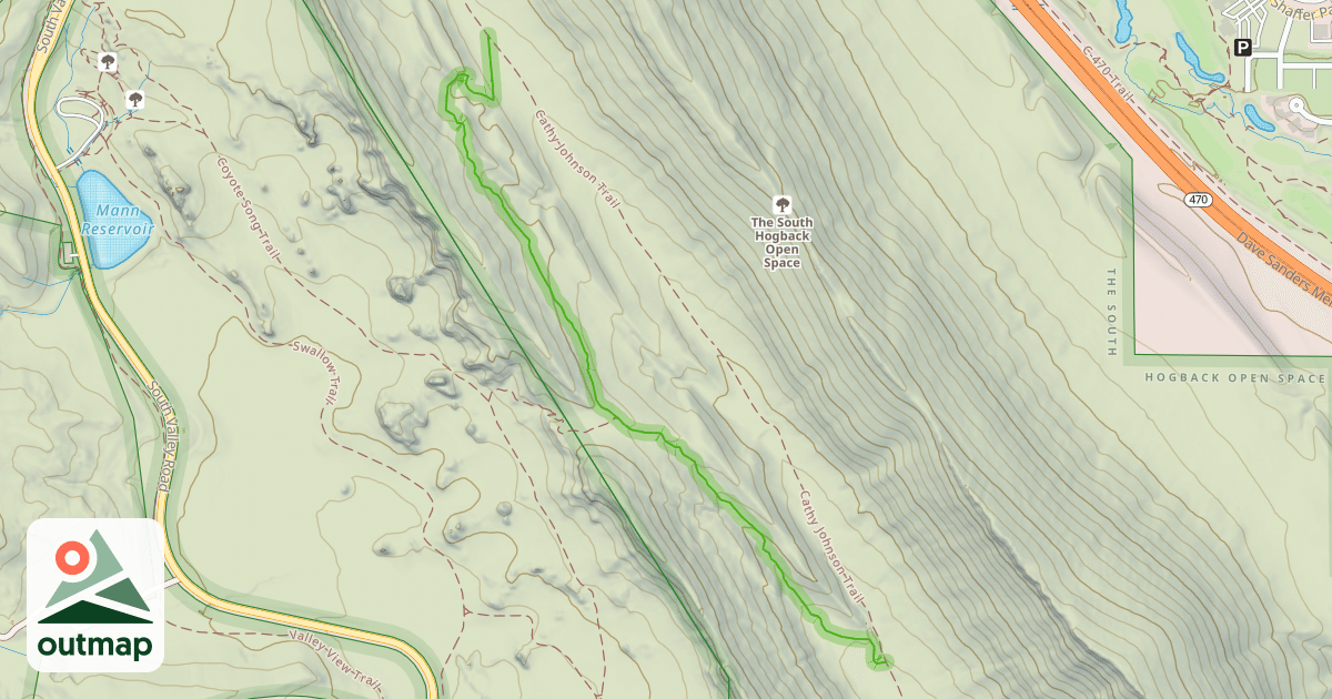 Map of Columbine Trail