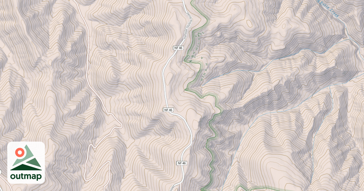 Map of Wildcat/Cavalier Spring Trail