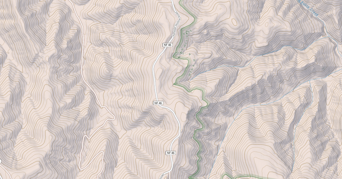 Map preview of Wildcat/Cavalier Spring Trail