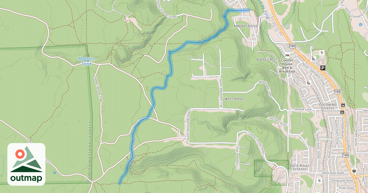 Map of Observatory Mesa