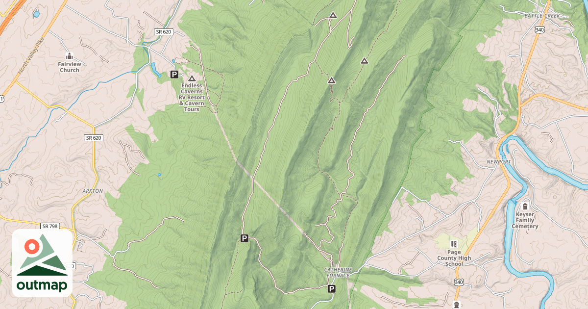 Map of PITT SPRINGS
