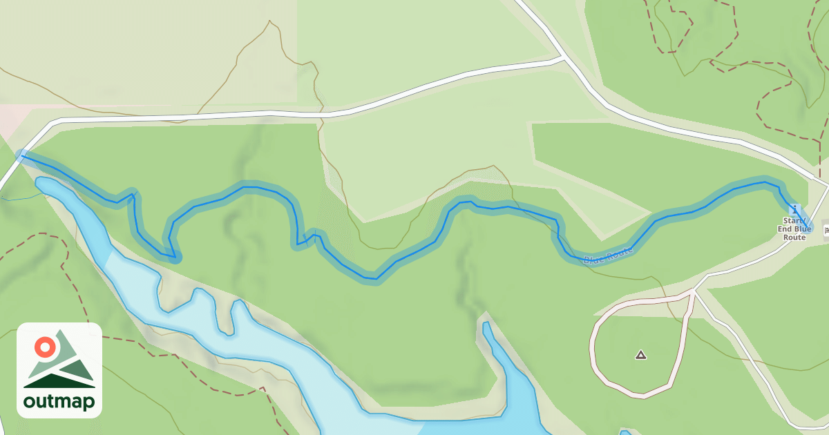 Map of Blue Route