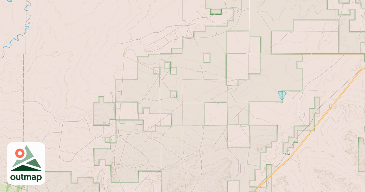 Map of WEST DRY CREEK