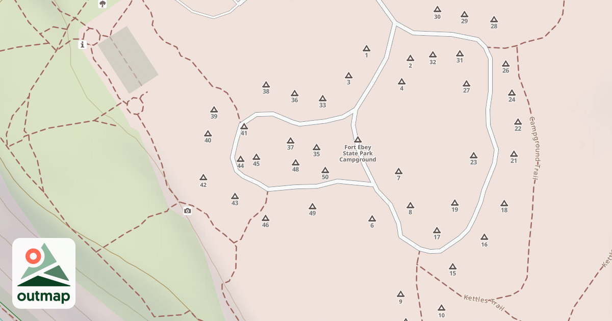 Map of Fort Ebey Road
