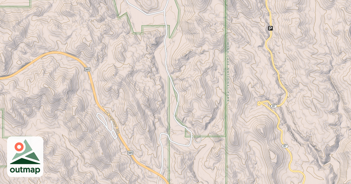 Map of BEAVER CREEK CUTOFF