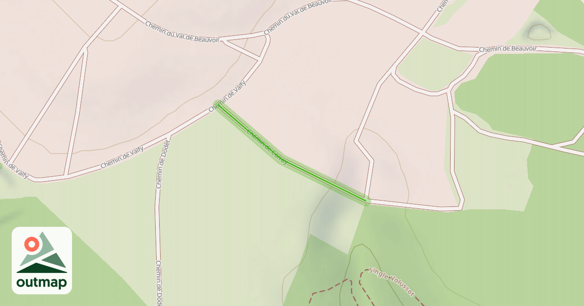 Map of Chemin de Corroy