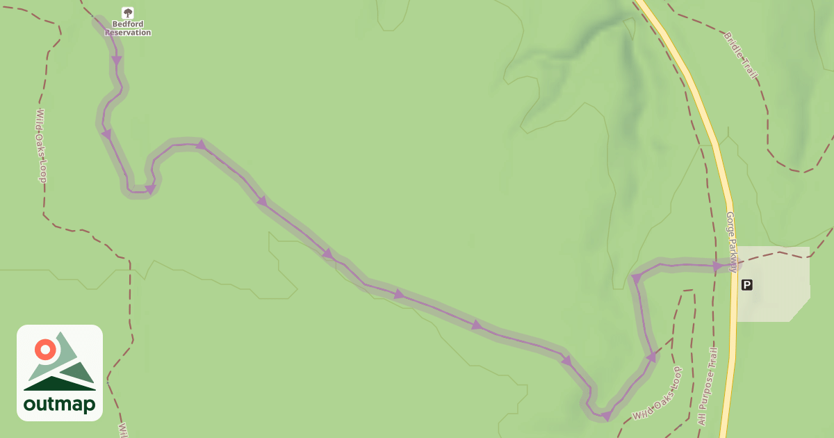 Map of Wild Oaks Loop