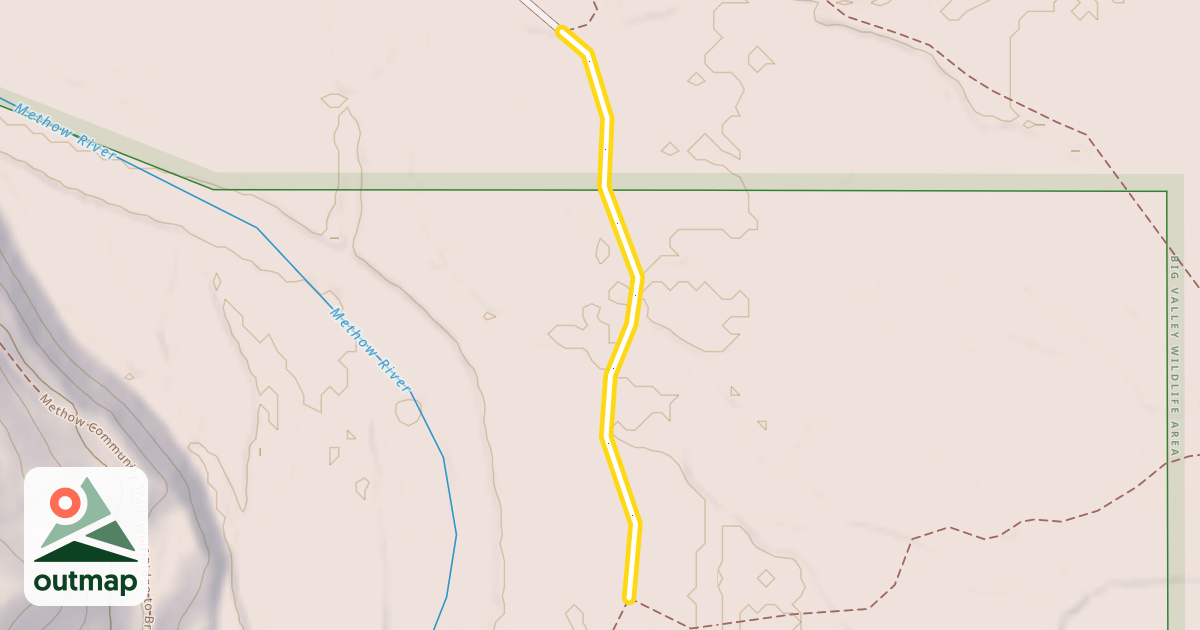 Map of Big Valley (Outer Loop)