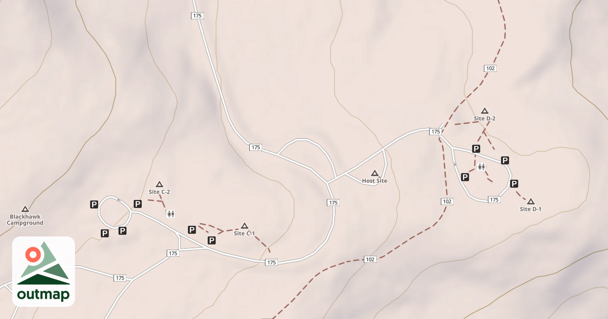 Map of BLACKHAWK CG DUMP STATION
