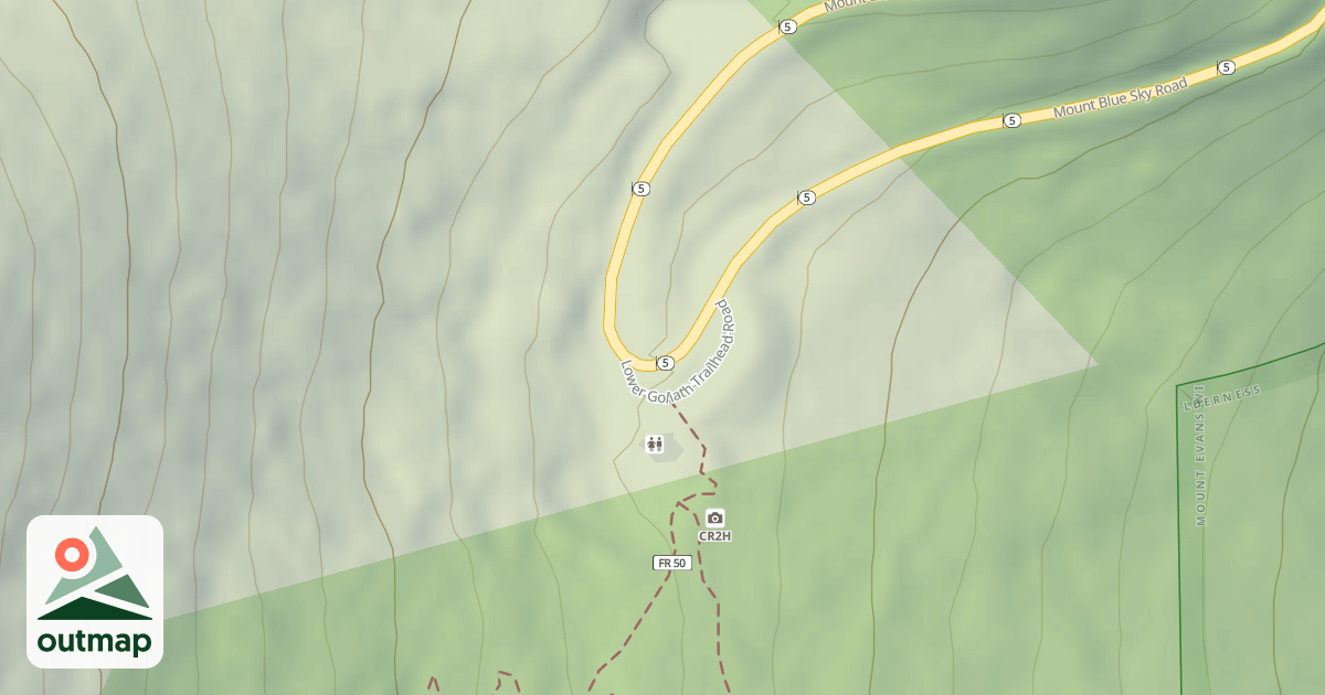 Map of LOWER GOLIATH TH
