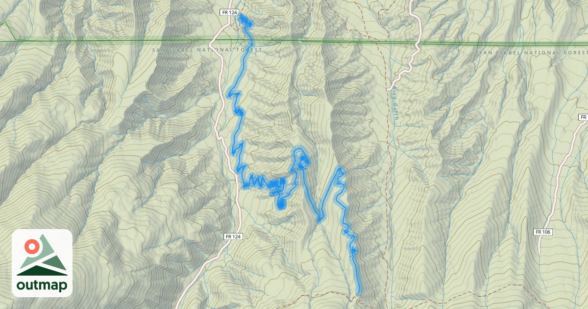 Map of Pot-O-Gold Trail