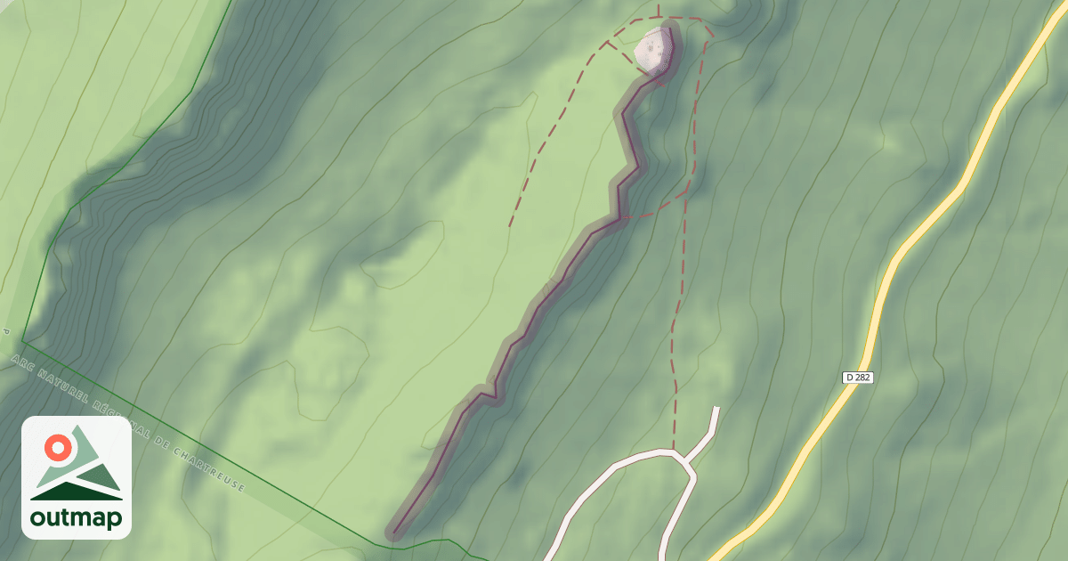 Map of Climbing Crag