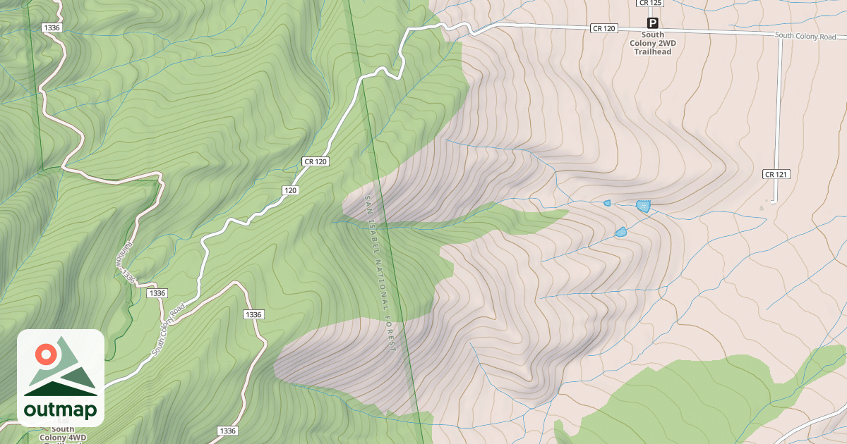 Map of SOUTH COLONY