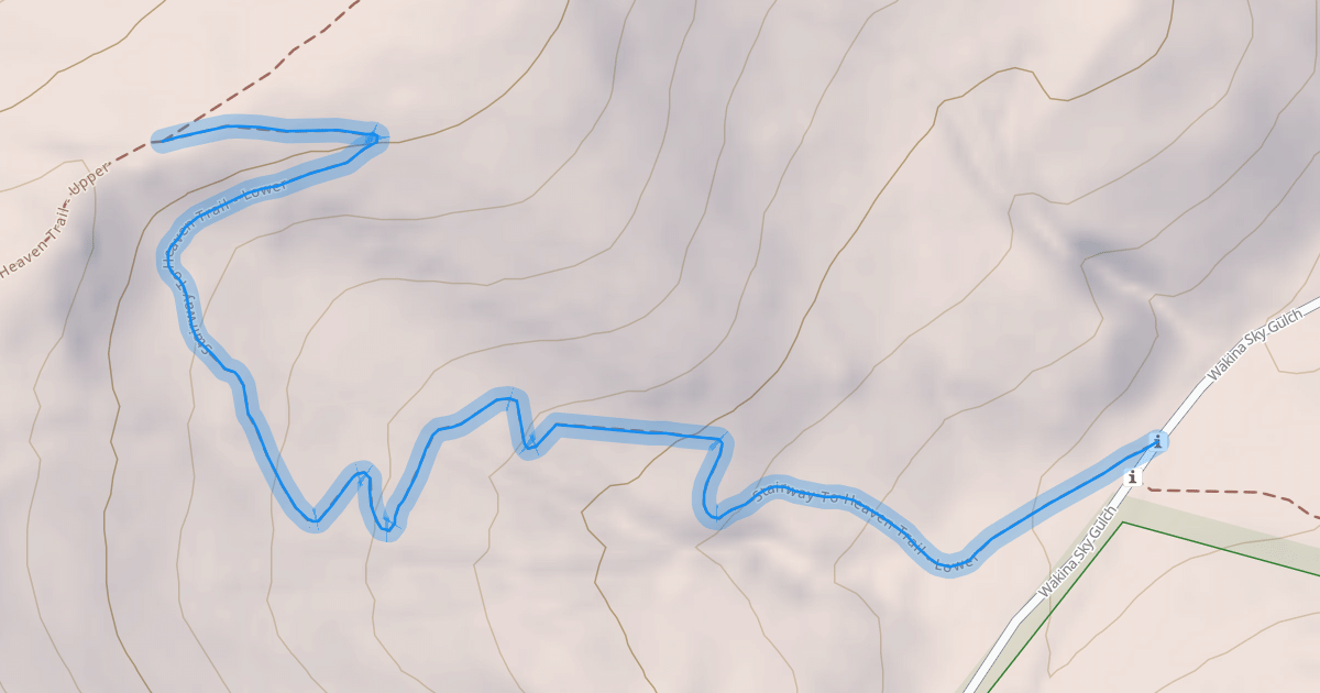 Map preview of Stairway To Heaven Trail - Lower
