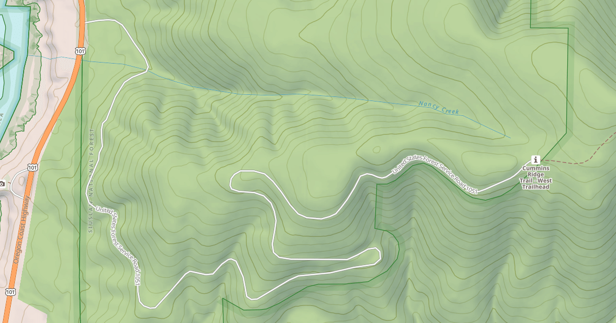 Map preview of CUMMINS RIDGE