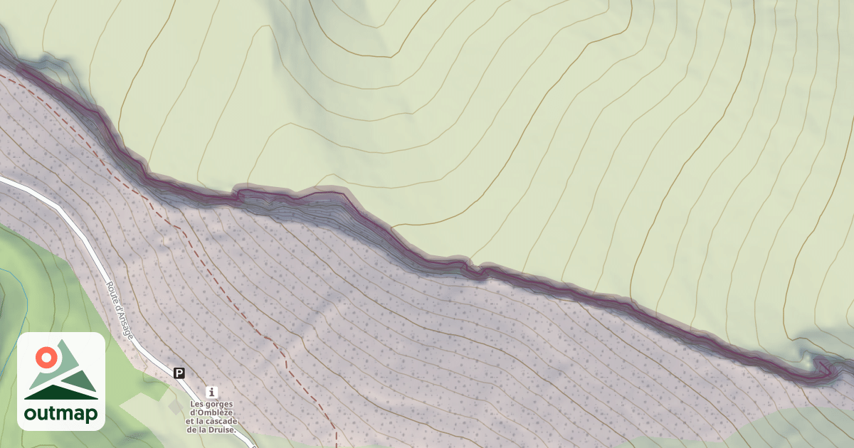 Map of Climbing Crag