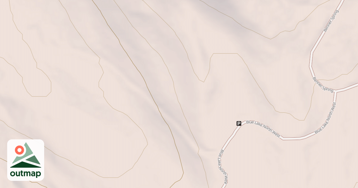 Map of BLUE LAKE NORTH WEST