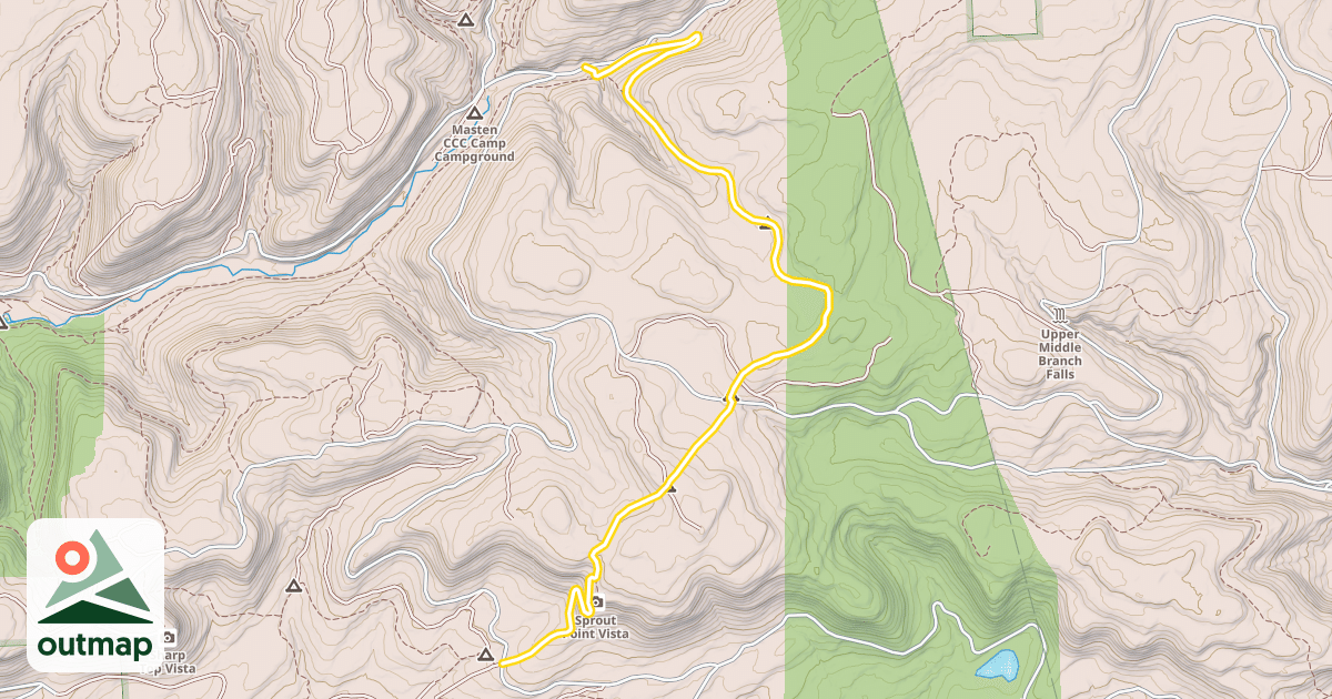 Map of Old Loggers Path