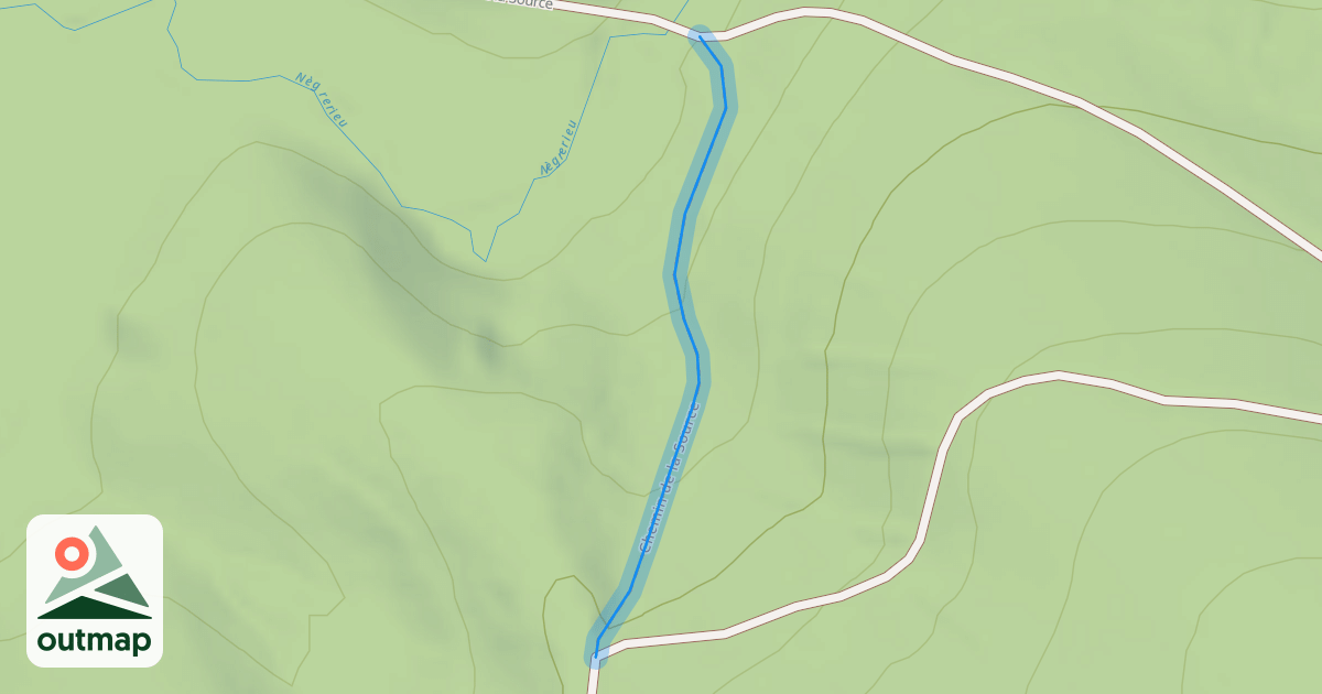 Map of Chemin de la Source