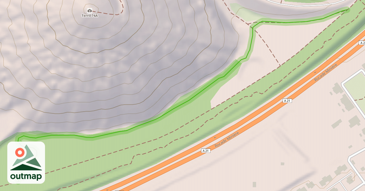 Map of Sentier au pied du terril 74A
