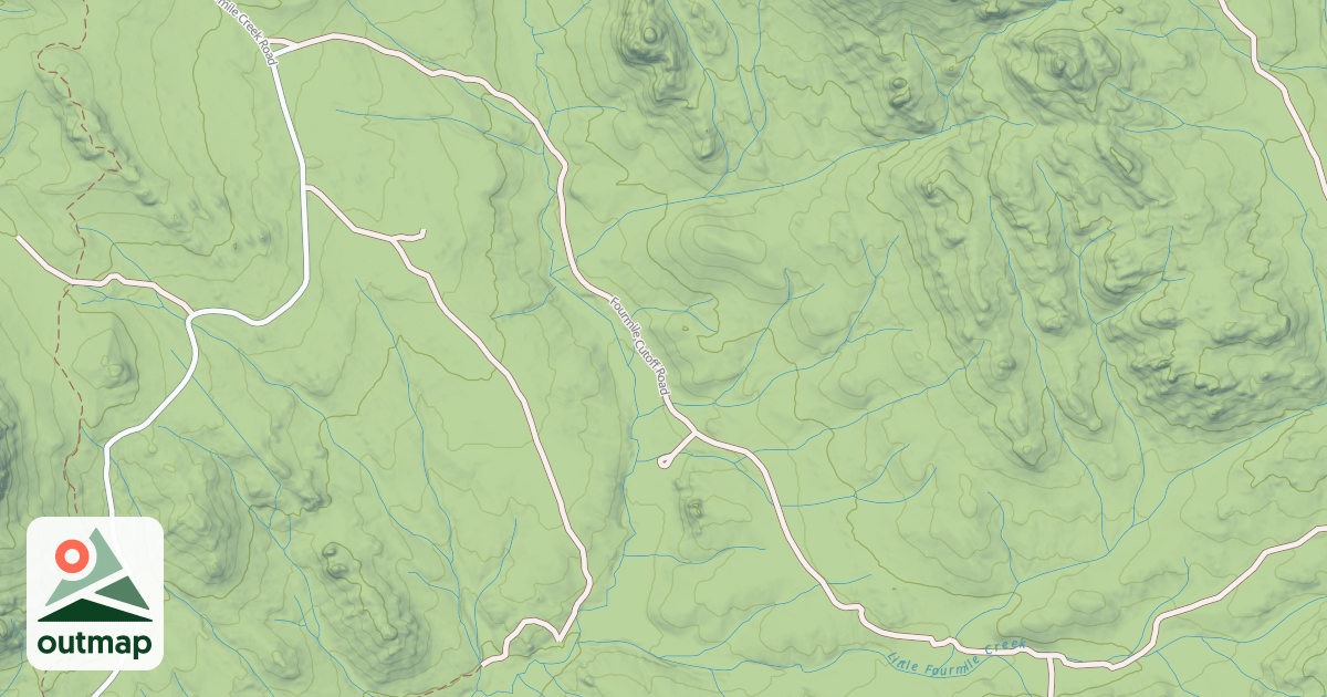 Map of FOURMILE CUTOFF