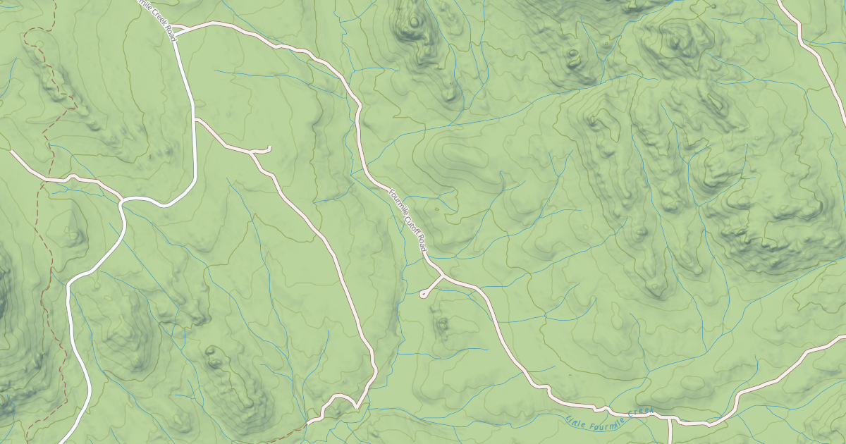 Map preview of FOURMILE CUTOFF