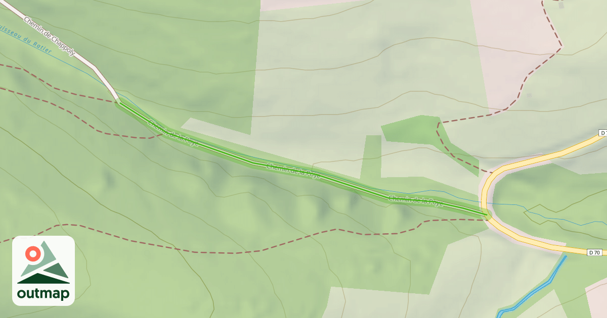 Map of Chemin de la Poye