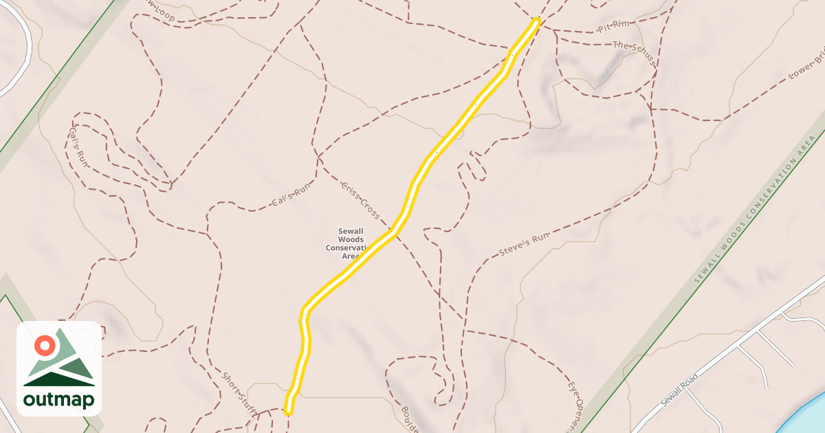 Map of Sewall Road Trail
