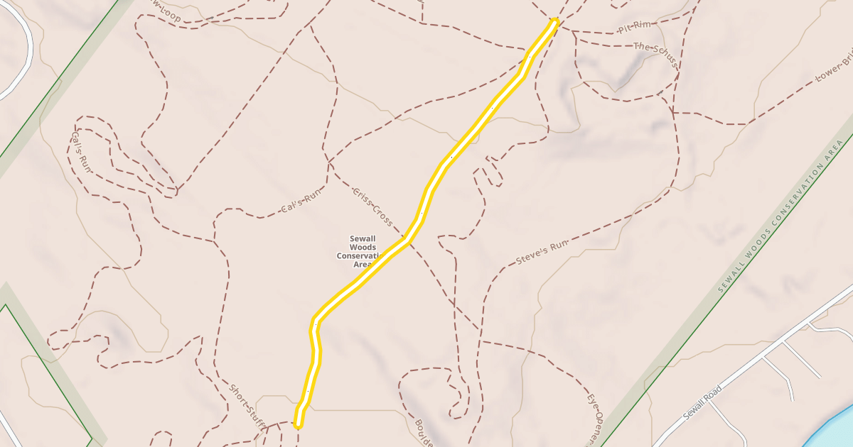 Map preview of Sewall Road Trail