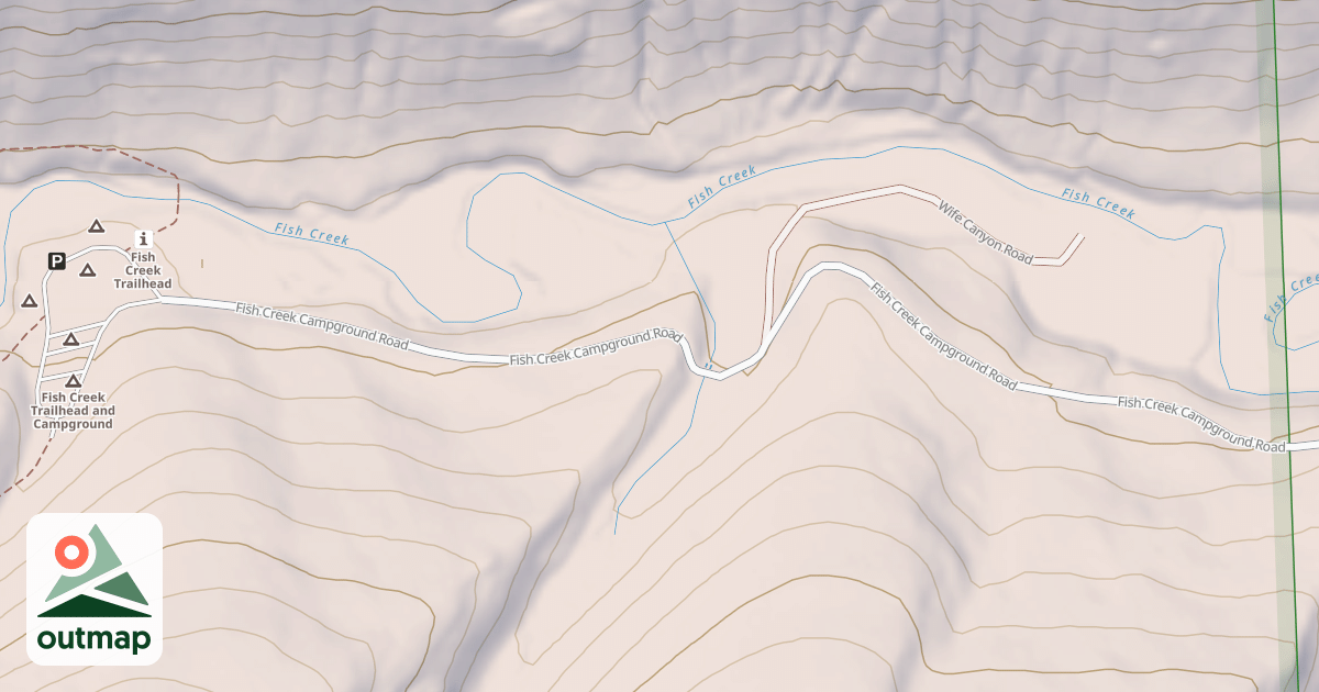 Map of FISH CREEK CAMPGROUND