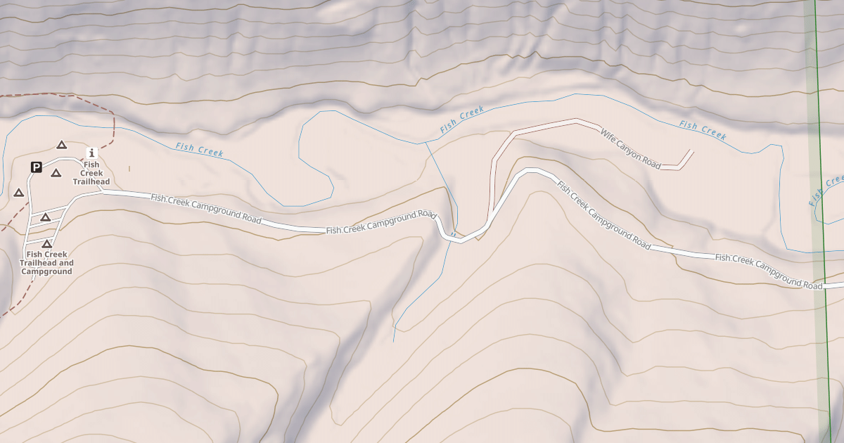 Map preview of FISH CREEK CAMPGROUND