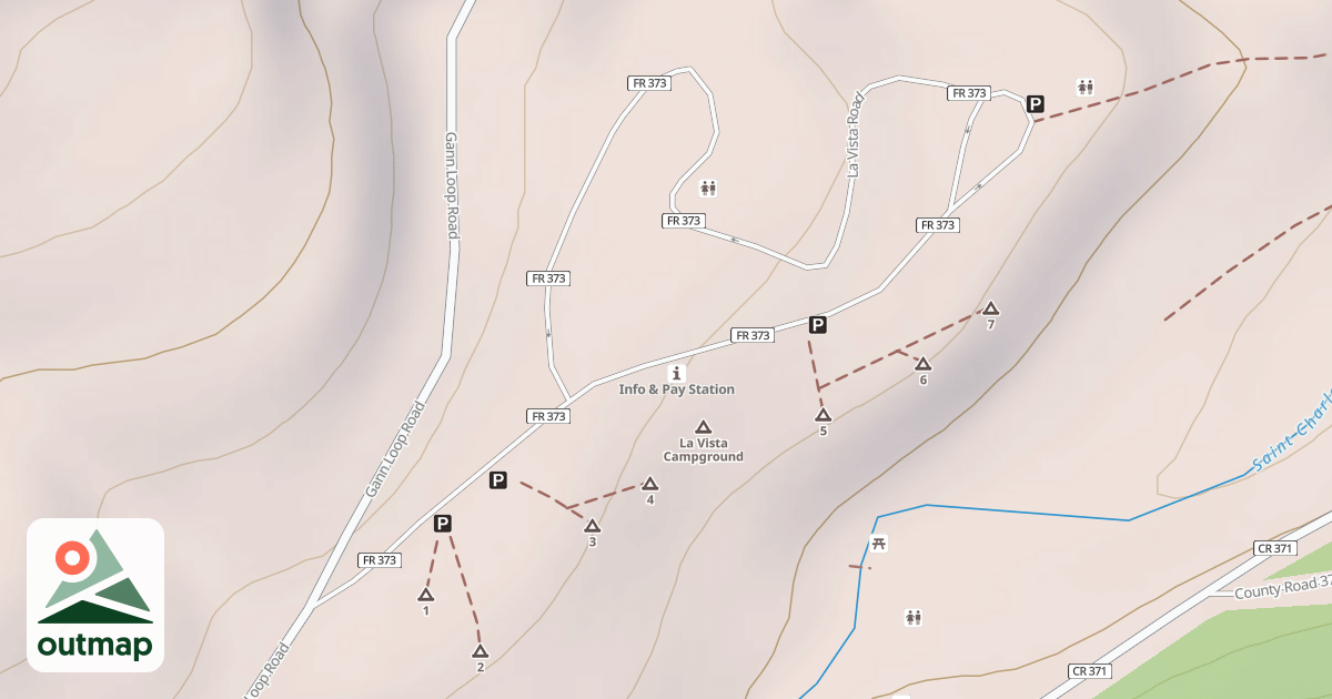 Map of LA VISTA
