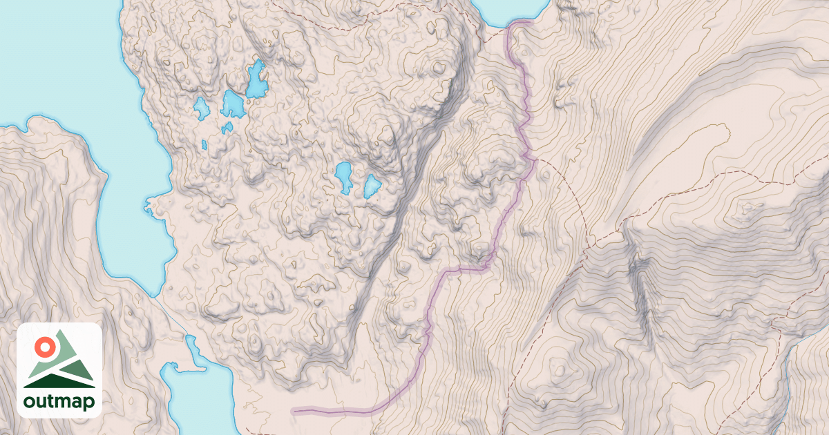Map of Fayette Lake Trail