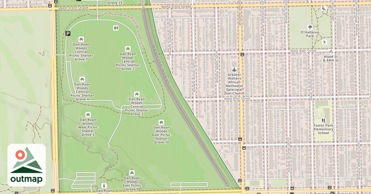 Map of Major Taylor Trail