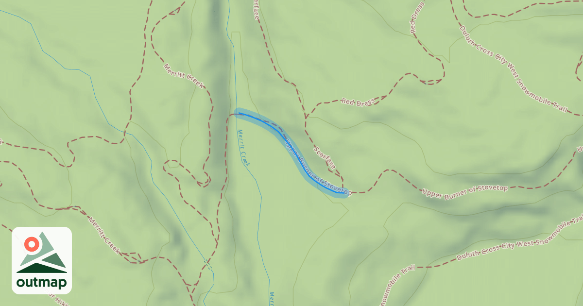 Map of Upper Burner of Stovetop
