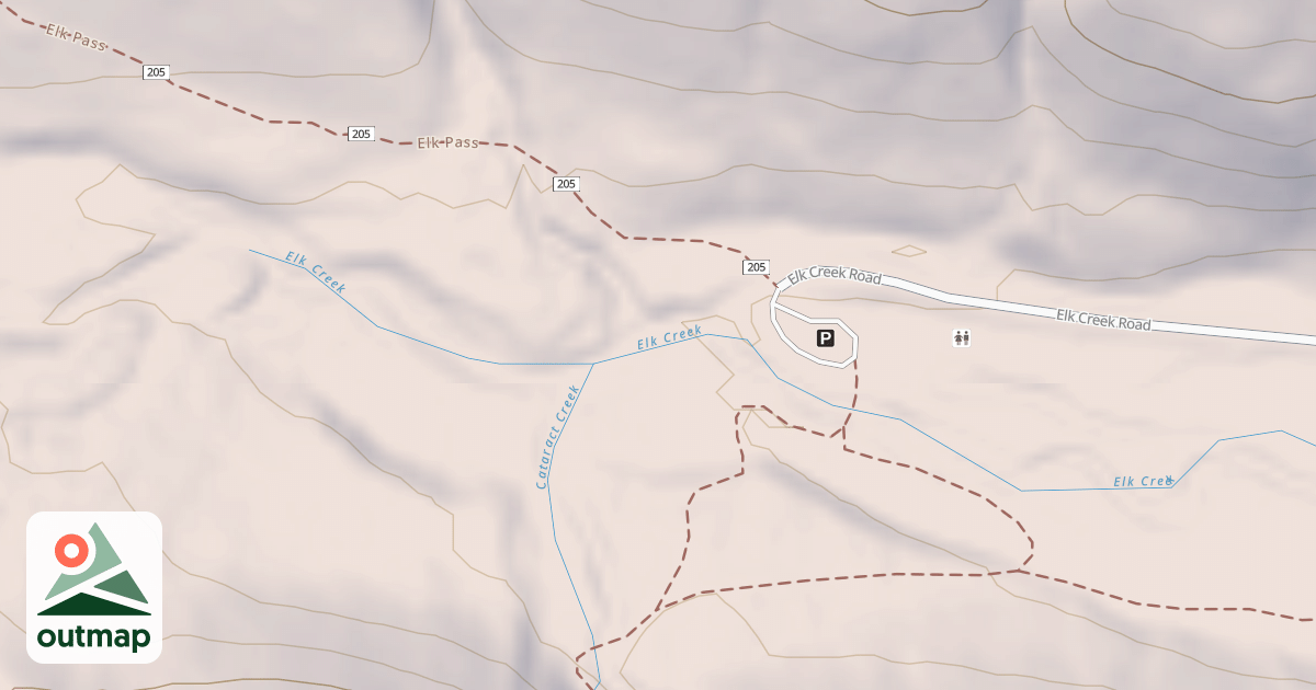 Map of ELK CREEK