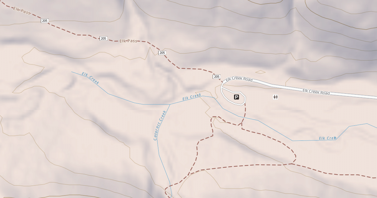 Map preview of ELK CREEK
