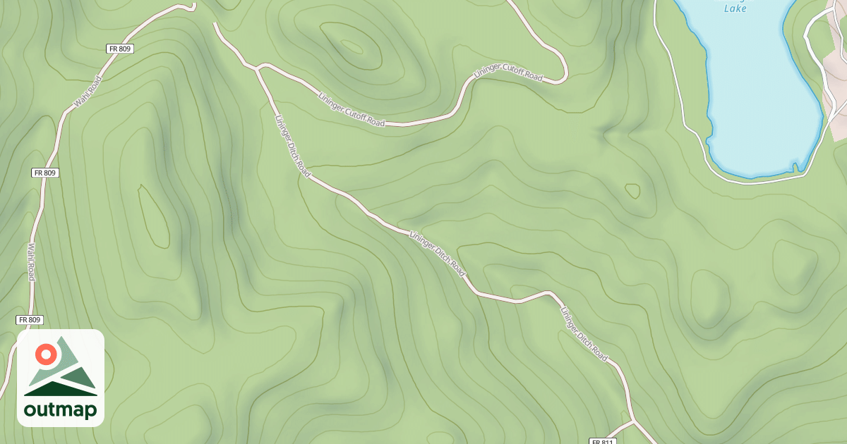 Map of LININGER DITCH