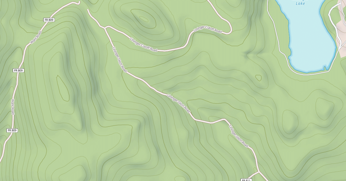 Map preview of LININGER DITCH