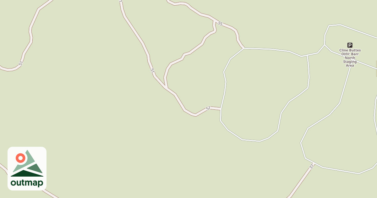 Map of Cline Buttes Tr 51