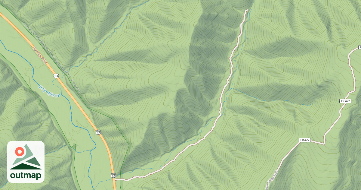 Map of KEPHART RUN