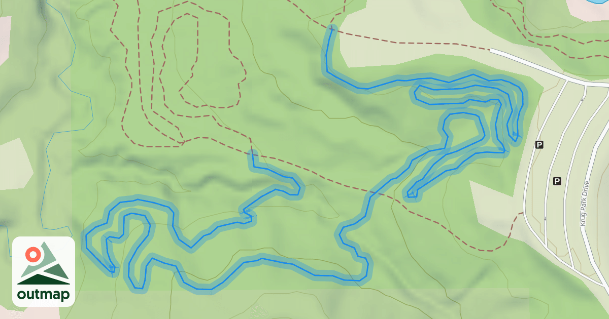 Map of Krug Park Trail