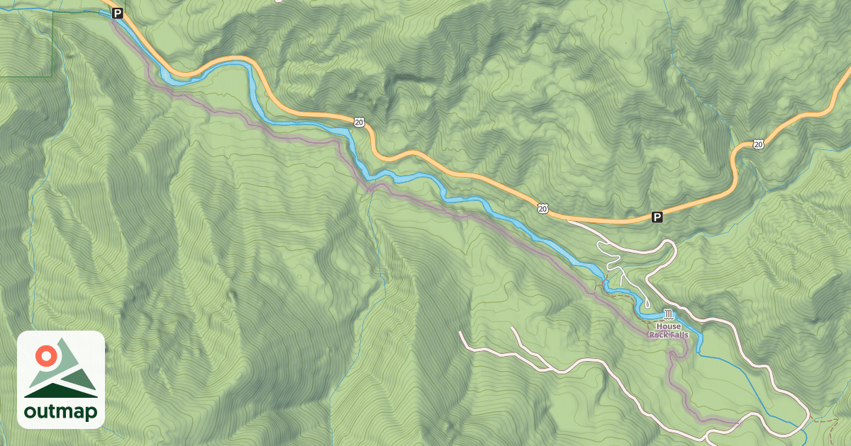 Map of Santiam Wagon Rd. Trail (#3413)
