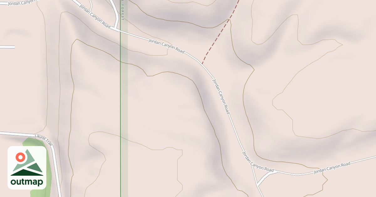 Map of JORDAN CANYON ACCESS