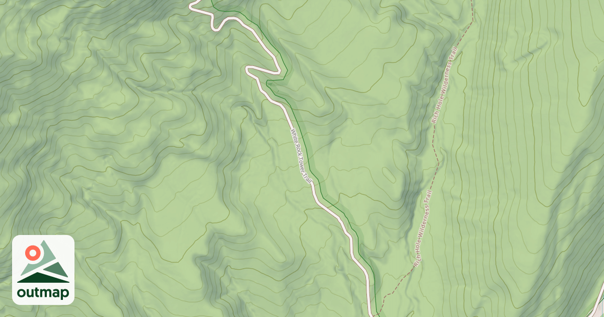 Map of WHITE ROCKS