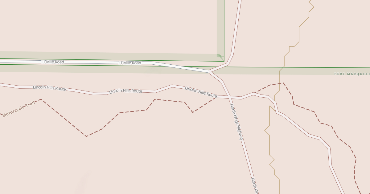 Map preview of Lincoln Hills Route
