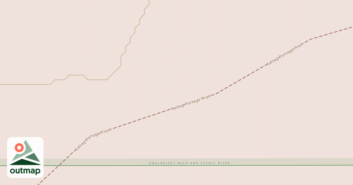 Map of Willow to Nome Winter Trail