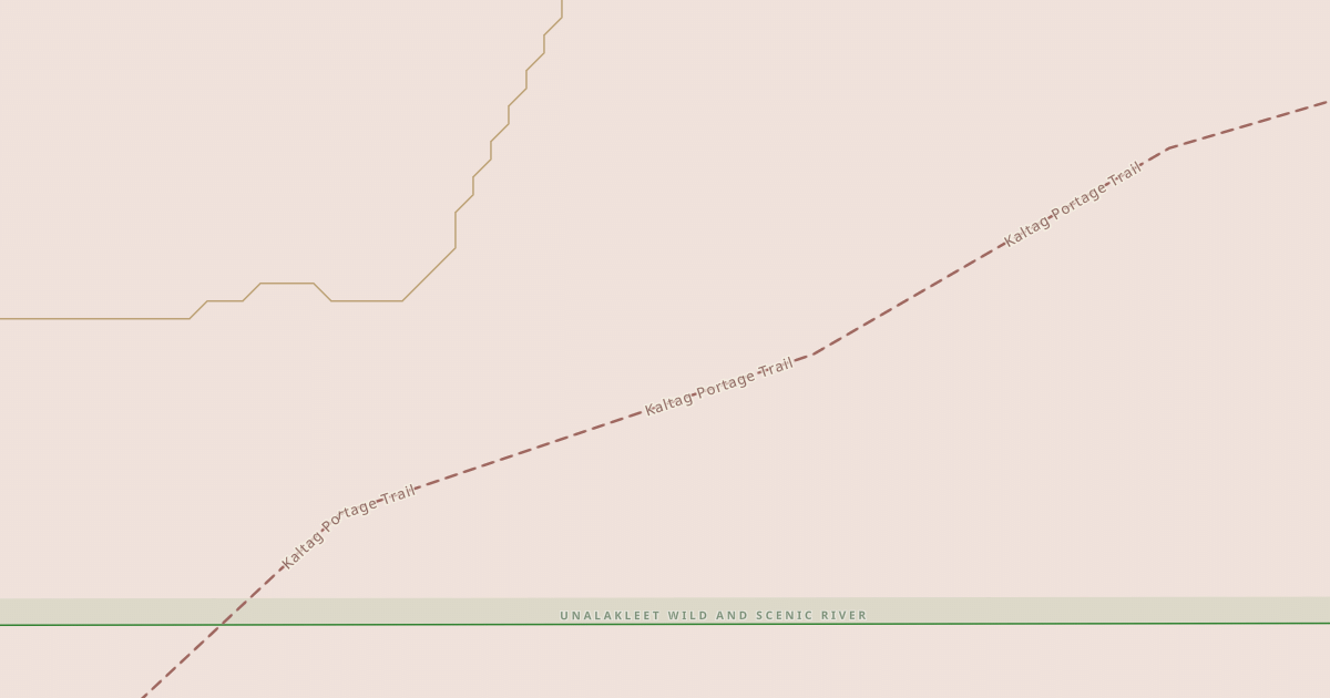 Map preview of Willow to Nome Winter Trail