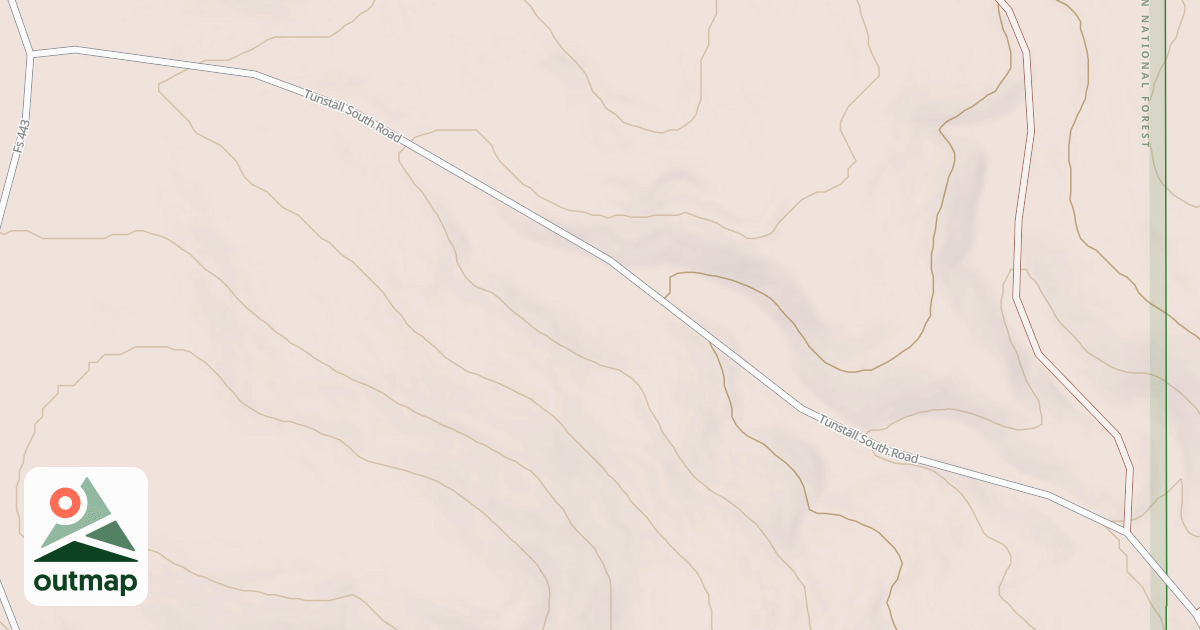 Map of TUNSTALL SOUTH