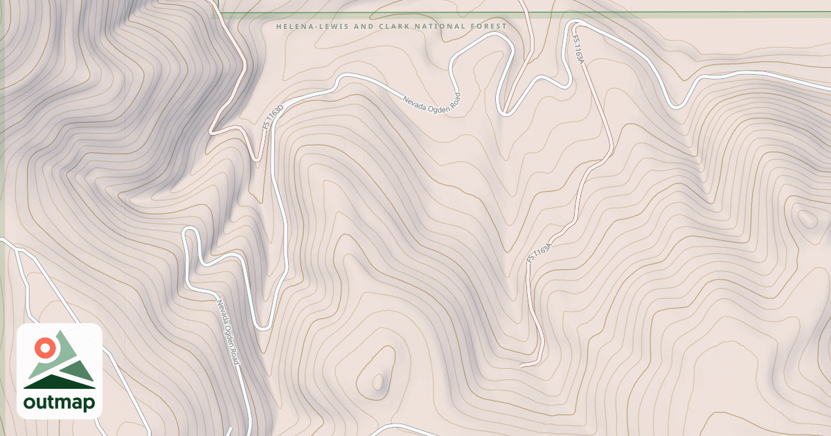 Map of TRAPPER MOUNTAIN #1